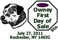 2011 Owney First Day of Sale cancel
