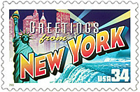 Greetings from New York stamp